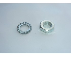 ZRCÁTKOVÁ MATICE S PODLOŽKOU  - M10X1,25  - (JEMNÝ ZÁVIT)